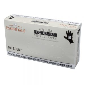 Powder-Free Vinyl Gloves - Medium | Packaged