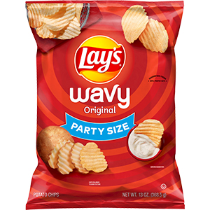Party Size Classic Wavy Potato Chips | Packaged