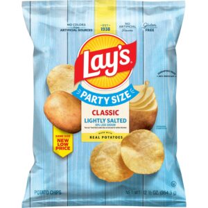 Party Size Lightly Salted Classic Potato Chips | Packaged