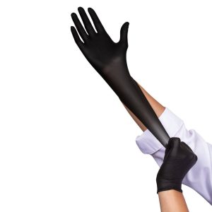 Medium Black Nitrile Powder Free Gloves | Styled