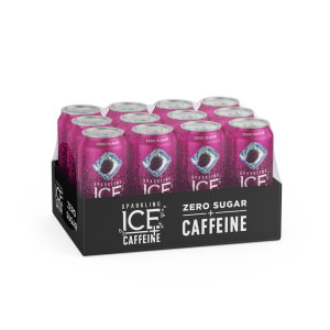 Black Raspberry Sparkling Caffeinated Water | Corrugated Box