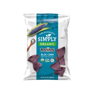 Organic Blue Corn Tortilla Chips | Packaged