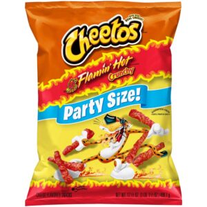 Party Size Flamin' Hot Cheese Flavored Snacks | Packaged