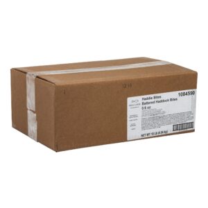 Battered Haddock Bites, IQF | Corrugated Box