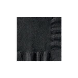 Black Beverage Napkin | Raw Item