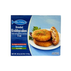 Mrs. Fridays Original Breaded Krabbycake | Packaged