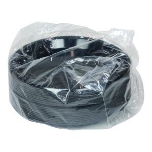 PLATE PLAS 9″ BLK 400CT PACTIV | Packaged