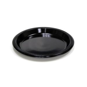 PLATE PLAS 9″ BLK 400CT PACTIV | Raw Item