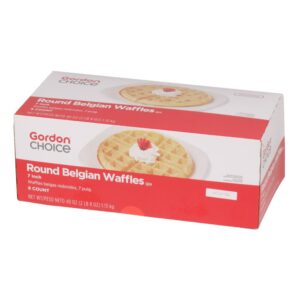 7″ Round Belgian Waffles | Packaged