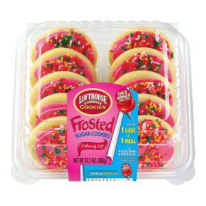 Pink Frosted Sugar Cookies | Packaged