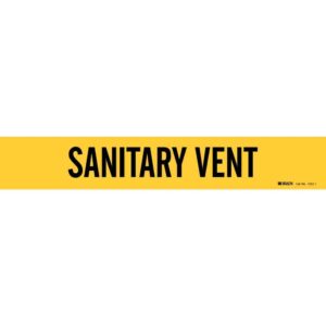 Sanitary Vent Pipe Marker, 2.25″ H x | Raw Item
