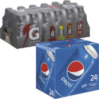 Pepsi 24 pks - Gatorade 18 pks