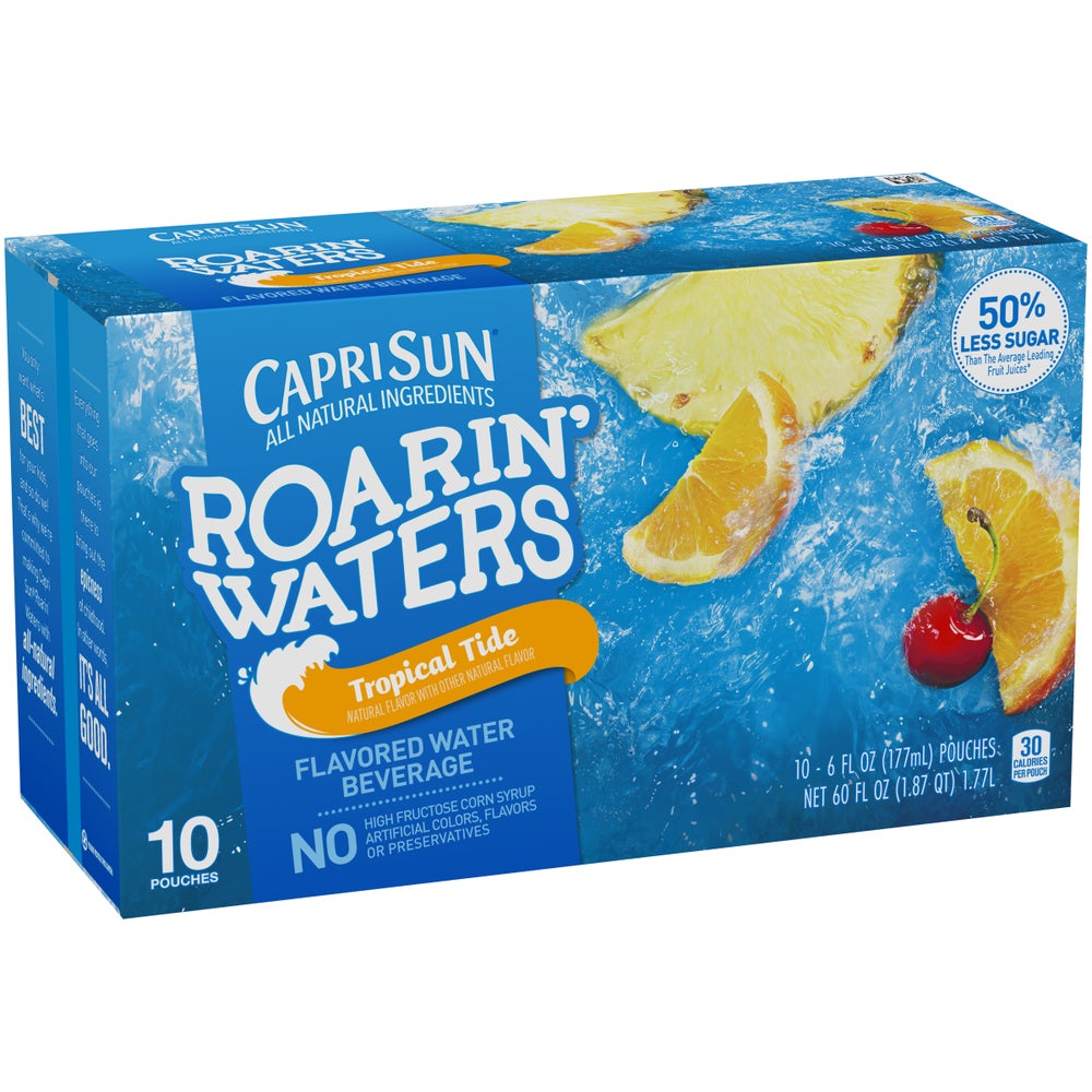 Tropical Fruit Roarin’ Waters Capri Sun | Packaged