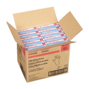 GLOVE NITRILE THN SML PWDF BLU 10-100 | Packaged
