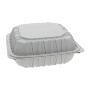 CONT MFPP 3CMPT 8.5″ WHT HINGD 2-73CT | Raw Item