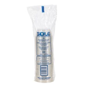 CONT COLD 5OZ PLASTIC CLEAR LID: SDL5 | Packaged