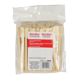 Paddle Bamboo Picks 4.5″ 100ct | Packaged
