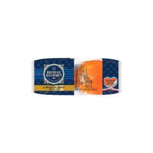 Brioche Gourmet Brioche Hamburger Buns 4 | Packaged