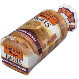 Cinnamon Raisin Bagels | Packaged