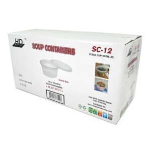 HD Deli Soup Containers 12oz With PE Lid | Corrugated Box