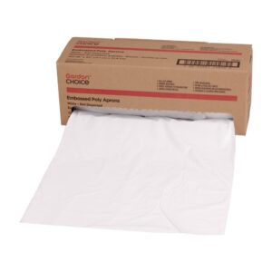 Embossed Poly Aprons | Packaged