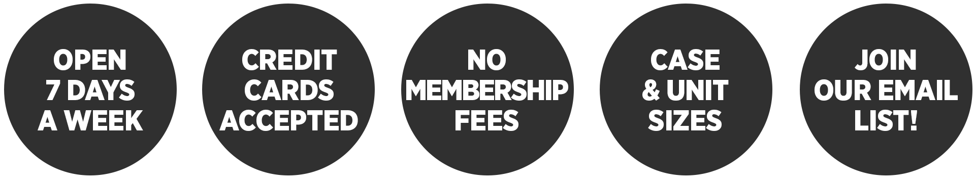 Open 7 Days a Week - No Membership Fees - Join Email