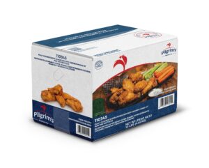 Pilgrims Jumbo Dipping Wings 10lb | Corrugated Box