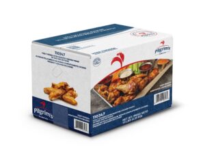 Pilgrims Roasted Medium Wings 10lb | Corrugated Box