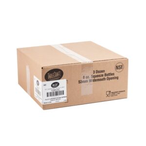 BOTTLE PLAS SQZ CLR 8Z 2-6CT TBLCRFT | Corrugated Box