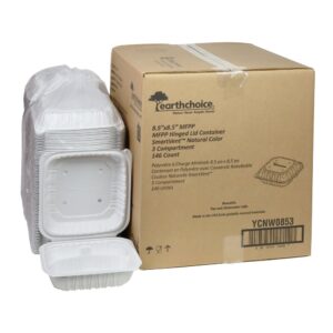 White 3 Compartment Containers | Styled