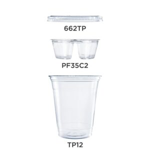 12 Ounce Plastic Parfait Cups with Lid | Raw Item