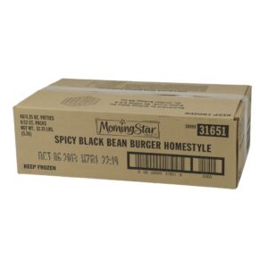 Black Bean Chipotle Vegetarian Burgers | Corrugated Box