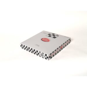 Dry-Waxed Paper Checkerboard Liner, Black | Packaged