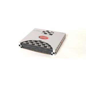 Dry-Waxed Paper Checkerboard Liner, Black | Styled