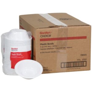 5 oz. White Plastic Bowls | Styled