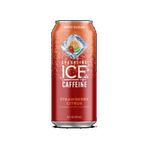 Strawberry Citrus Sparkling Caffeinated Water | Packaged