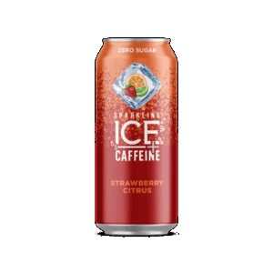 Strawberry Citrus Sparkling Caffeinated Water | Packaged