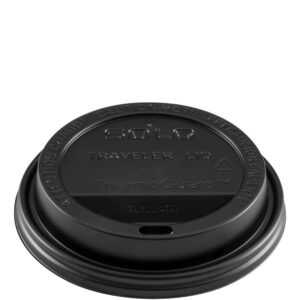 Plastic Traveler Lid, Black | Raw Item