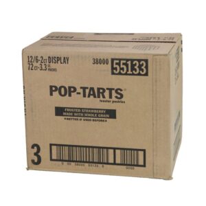 Whole Grain Frosted Strawberry Pop-tarts | Corrugated Box
