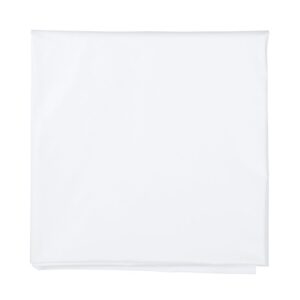 Plastic Tablecover, Round, White, 82″ | Raw Item