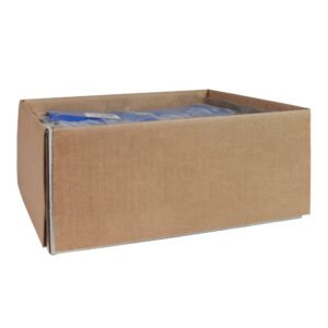 Plastic Round Tablecover, Blue, 82″ | Packaged