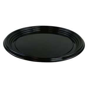 12″ Black Plastic Trays | Raw Item
