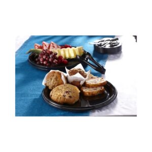 Black Round Plastic Trays | Styled