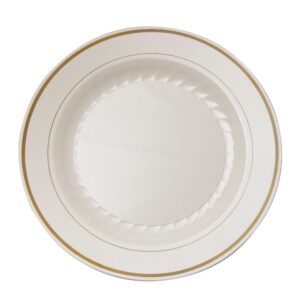 10 1/4″ Ivory Plastic Plates | Raw Item