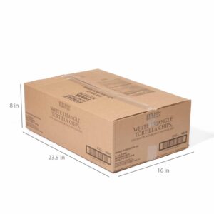 White Triangle Tortilla Chips | Corrugated Box