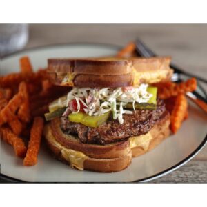 Beef Patties, 2 per Pound | Styled