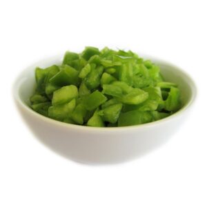 1/4″ Chopped Green Bell Peppers | Raw Item