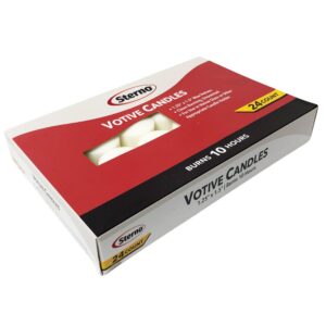 White Votive Candle | Packaged