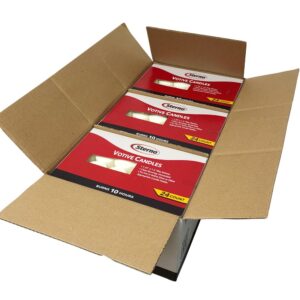 White Votive Candle | Packaged