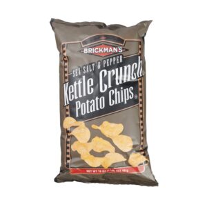 Salt & Pepper Flavored Kettle Crunch Potato Chips | Packaged